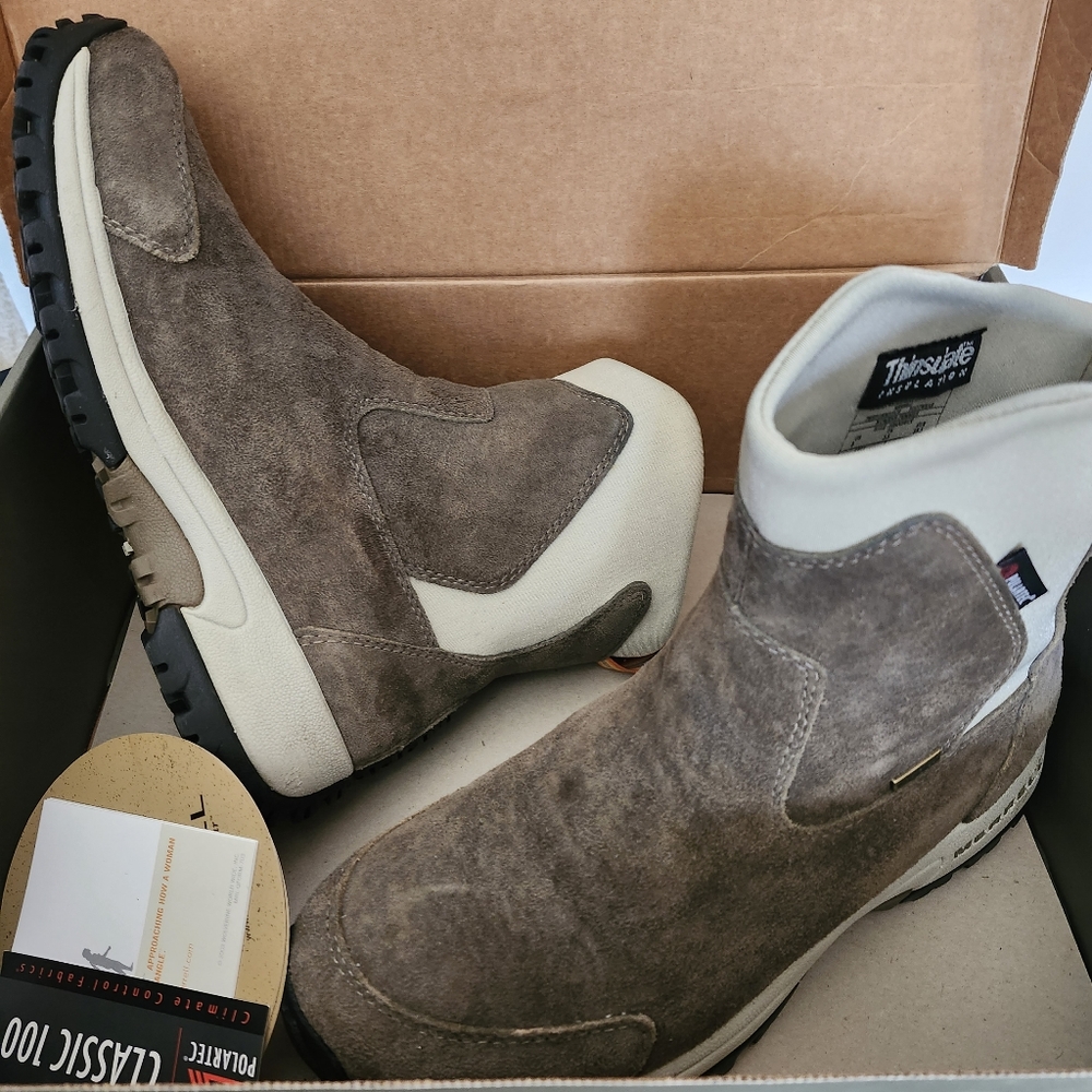 Merrell Tundra Dark Taupe Suede Polartec Thinsulate Waterproof Women's size 8